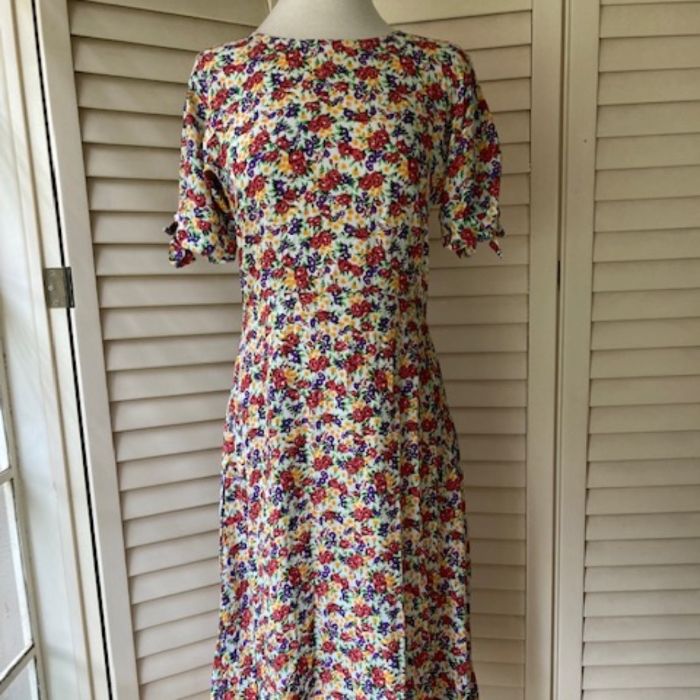 Faithfull The Brand Floral Print Midi Length Dress